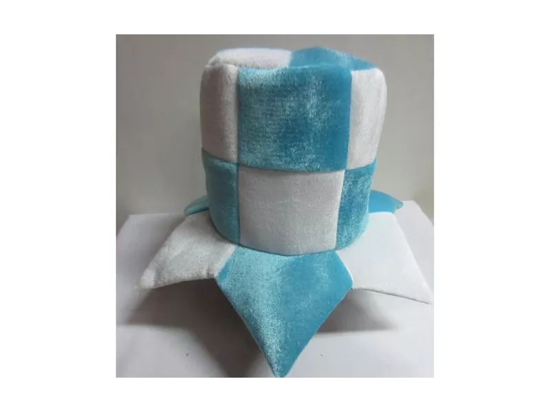 Cappello - Cilindro - Bianco/Celeste