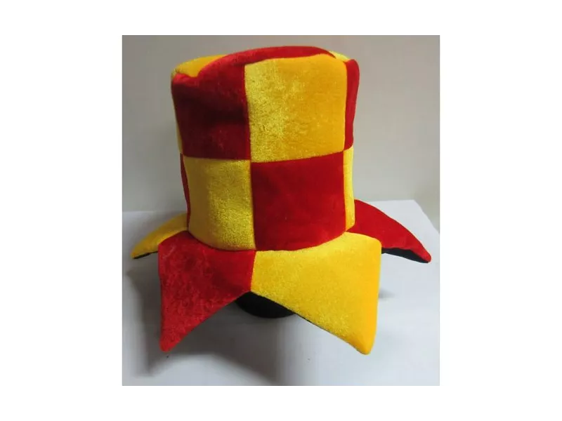 Cappello - Cilindro - Giallo/Rosso