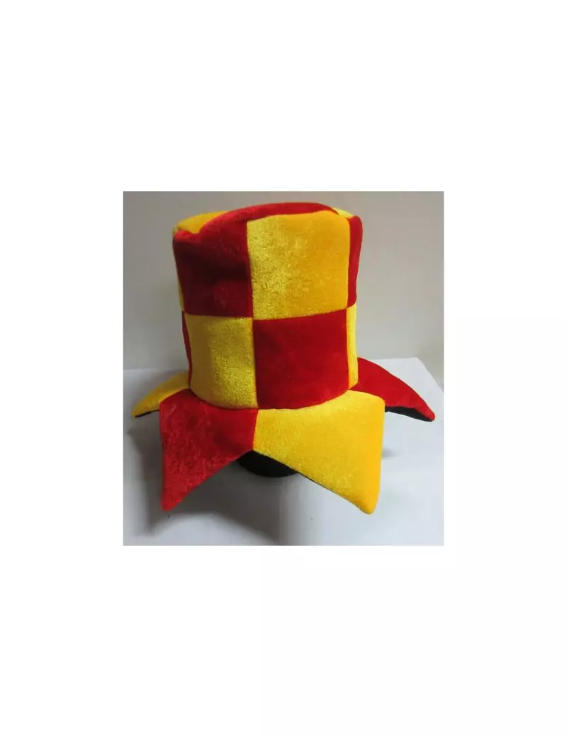 Cappello - Cilindro - Giallo/Rosso