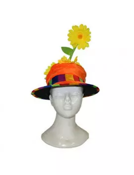 Cappello Clown con Fiore