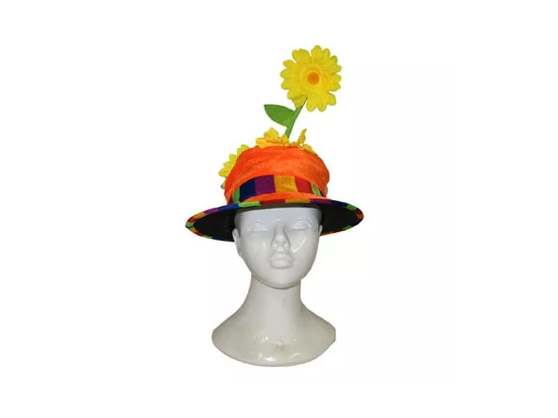 Cappello Clown con Fiore