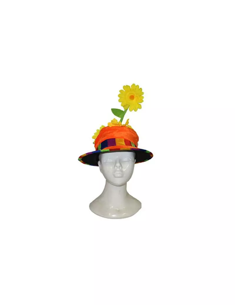 Cappello Clown con Fiore