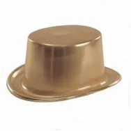 Cappello Cilindro Plastica Oro