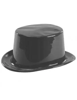 Cappello a Cilindro in Plastica - Nero