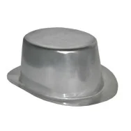 Cappello a Cilindro in Plastica - Argento