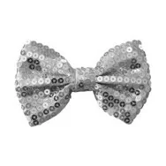 Papillon Paillettes - Argento