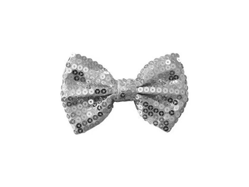 Papillon Paillettes - Argento