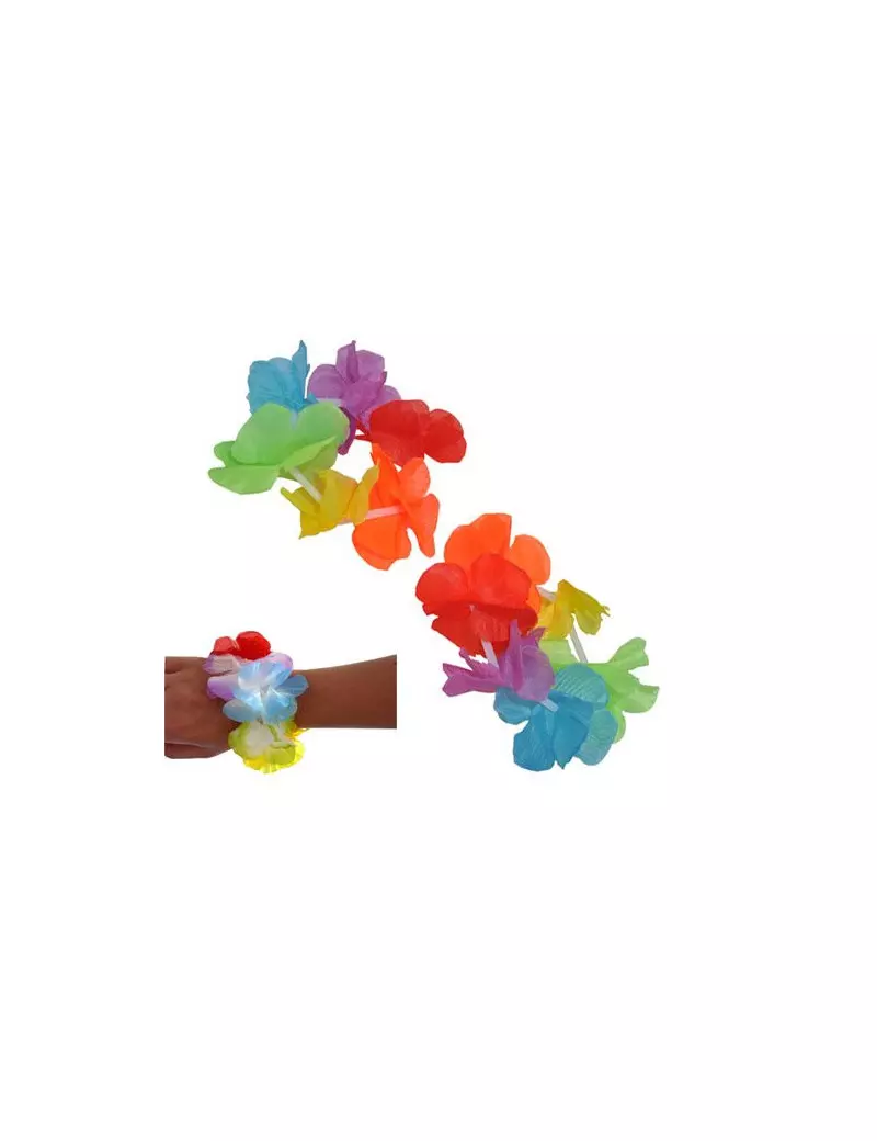 Braccialetti Hawaiani Multicolor (Conf. 2)