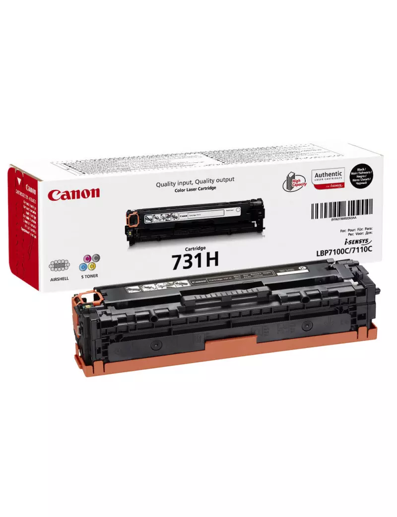 Toner Originale Canon 731HBK 6273B002 (Nero 2400 pagine)