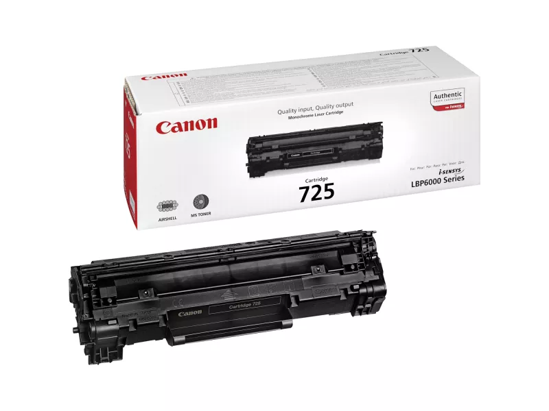 Toner Originale Canon 725 3484B002 (Nero 1600 pagine) Toner Originale Canon 725 3484B002 (Nero 1600 pagine)