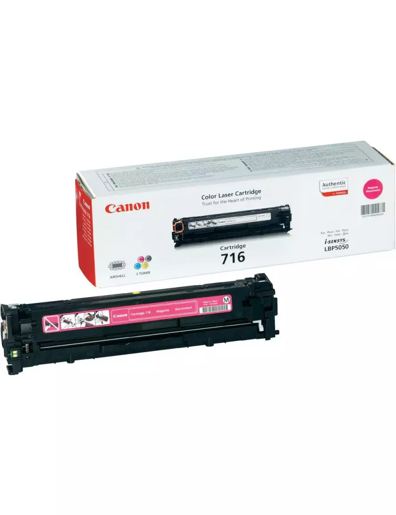 Toner Originale Canon 716m 1978B002 (Magenta 1500 pagine) Toner Originale Canon 716m 1978B002 (Magenta 1500 pagine)