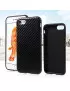 Cover in Silicone Morbido Carbon Look per iPhone 7 4,7" (Nero)