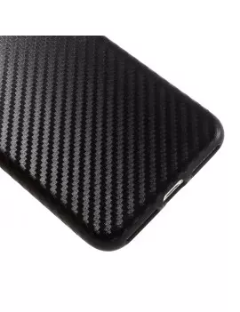Cover in Silicone Morbido Carbon Look per iPhone 7 Plus 5,5" (Nero)