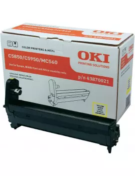 Tamburo Originale Oki 43870021 (Giallo 20000 pagine)