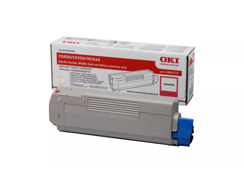 Toner Originale Oki 43865722 (Magenta 6000 pagine)