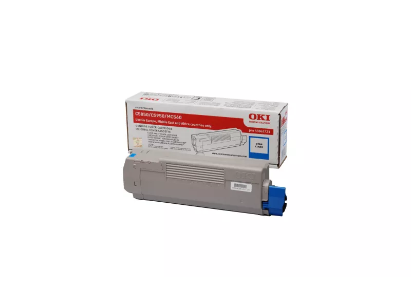 Toner Originale Oki 43865723 (Ciano 6000 pagine)