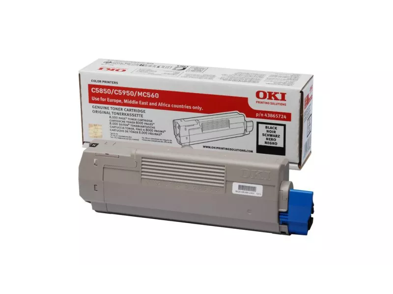 Toner Originale Oki 43865724 (Nero 8000 pagine)