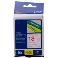 Nastro Originale Brother TZe-242 - 18 mm x 8 m (Rosso/Bianco Laminato)