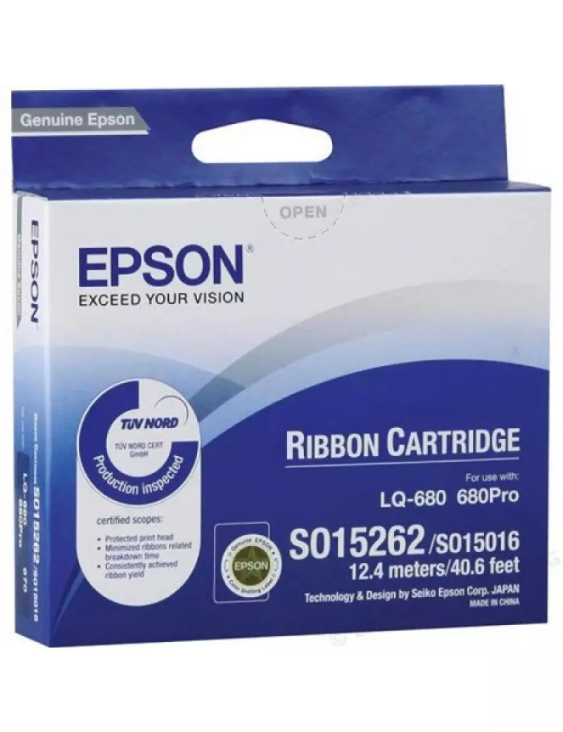 Nastro Originale Epson S015262 (Nero) Nastro Originale Epson S015262 (Nero)