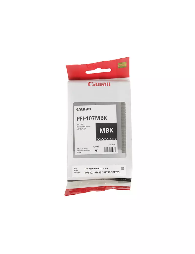 Cartuccia Originale Canon PFI-107mbk 6704B001 (Nero Opaco 130 ml)