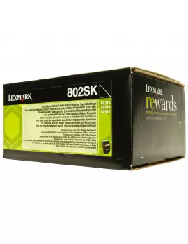 Toner Originale Lexmark 802SK 80C2SK0 (Nero 2500 pagine)