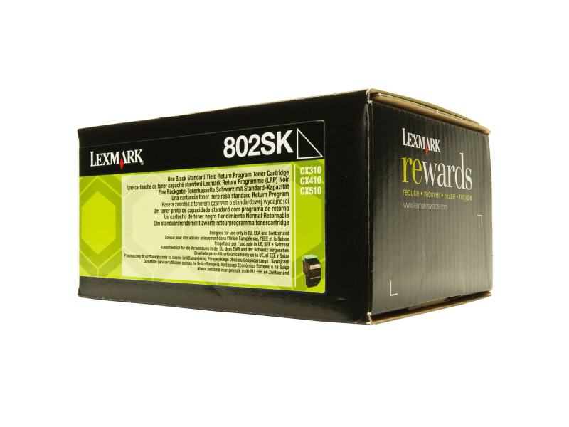 Toner Originale Lexmark 802SK 80C2SK0 (Nero 2500 pagine)