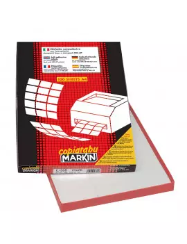 Etichette Multiuso Markin - A4 - 105x42 mm - Bianco (Conf. 100)