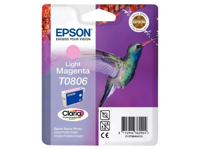 Cartuccia Originale Epson T080640 (Magenta Chiaro) Cartuccia Originale Epson T080640 (Magenta Chiaro)