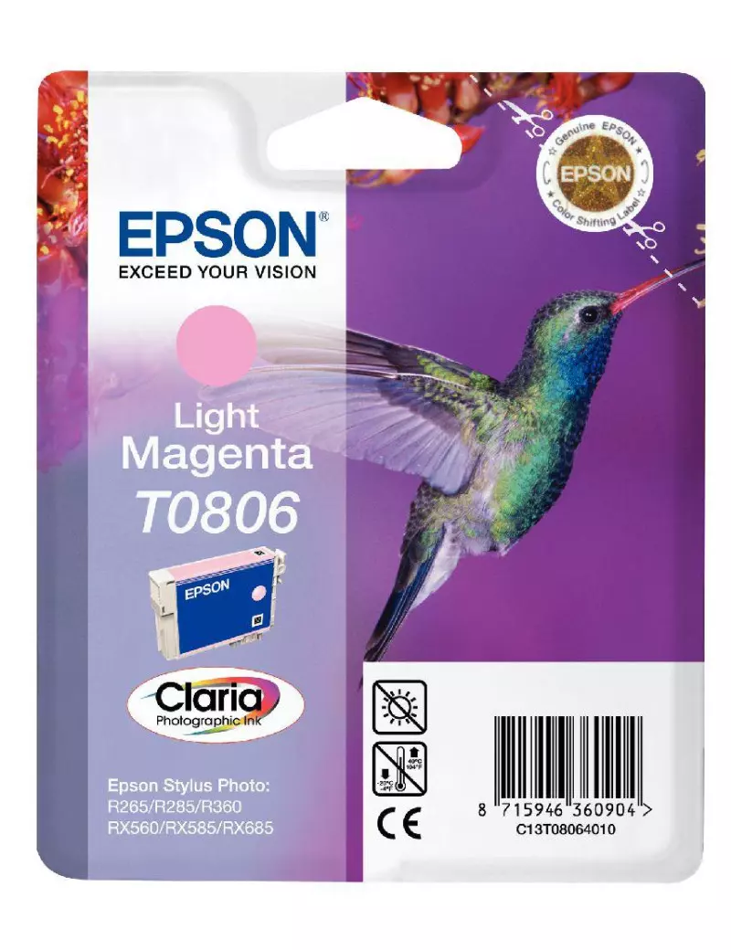 Cartuccia Originale Epson T080640 (Magenta Chiaro)