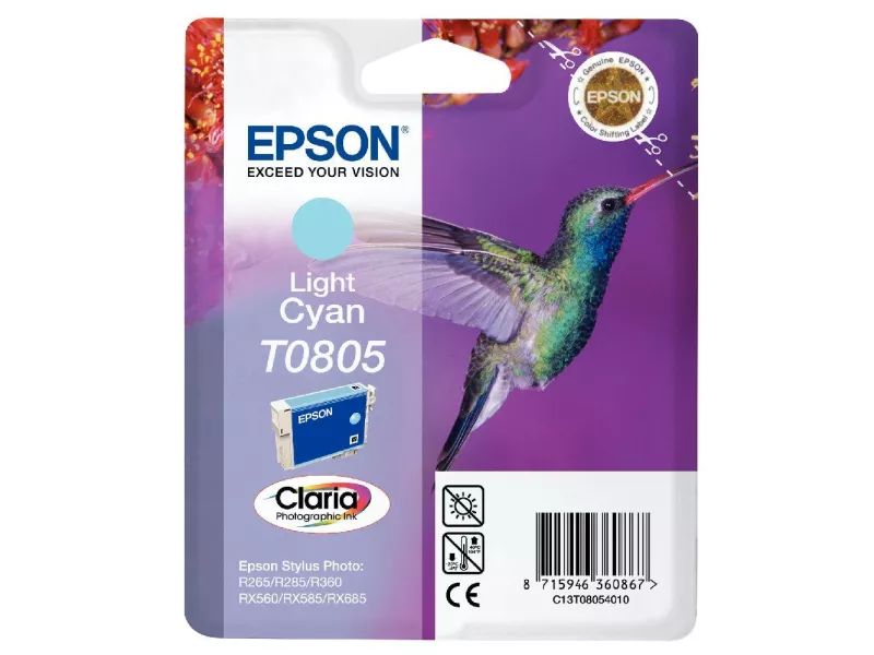 Cartuccia Originale Epson T080540 (Ciano Chiaro) Cartuccia Originale Epson T080540 (Ciano Chiaro)