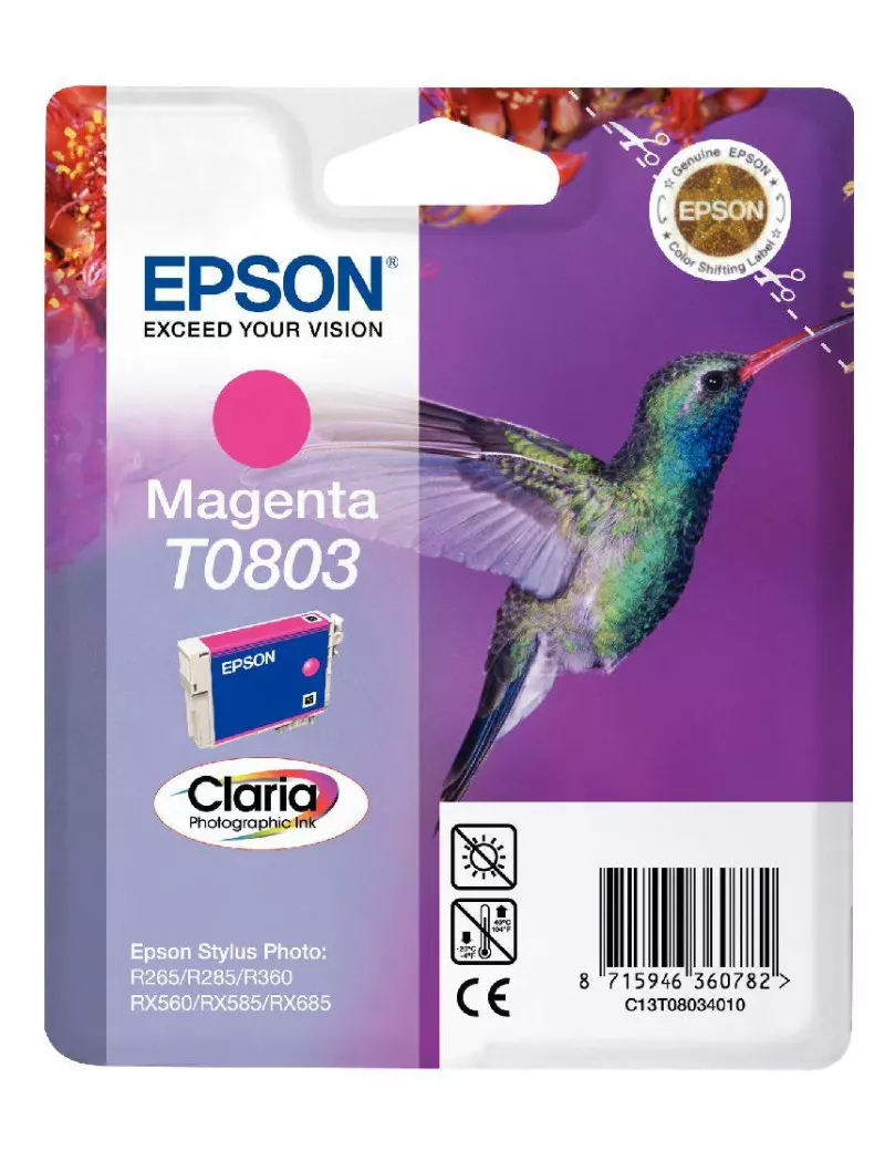 Cartuccia Originale Epson T080340 (Magenta)