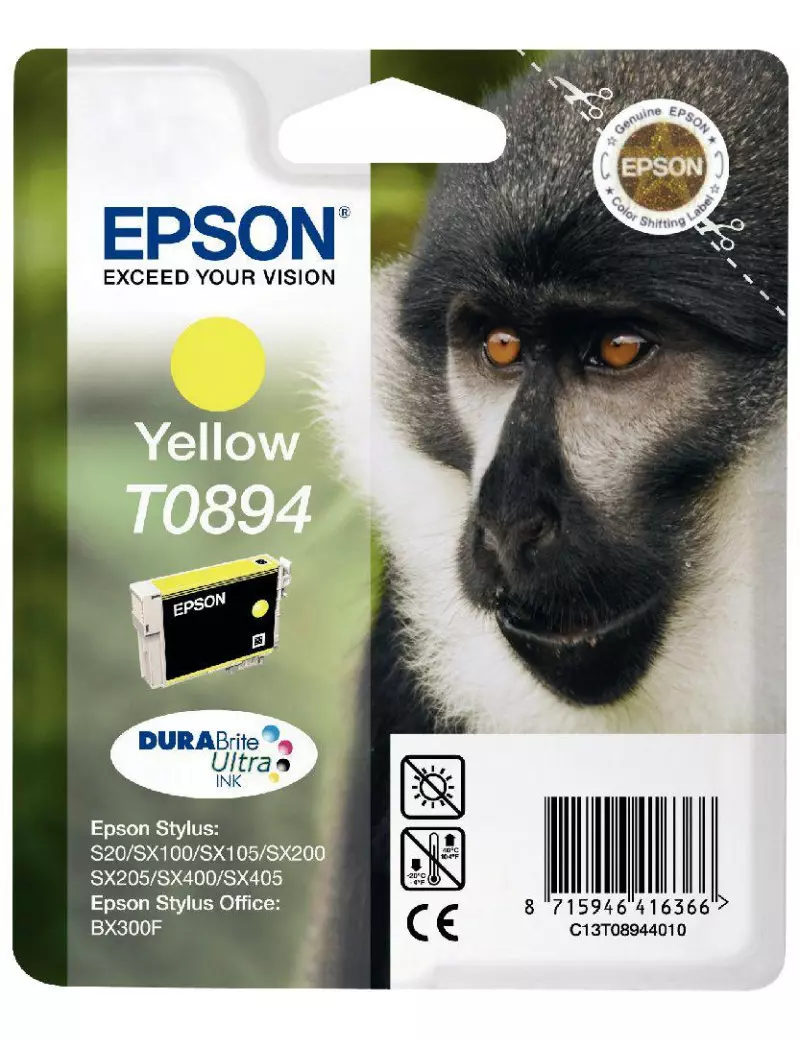 Cartuccia Originale Epson T089440 (Giallo)