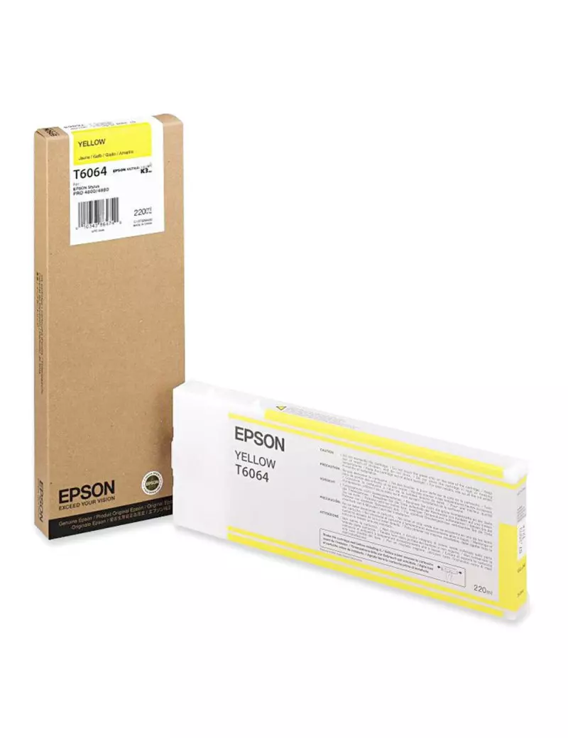 Cartuccia Originale Epson T606400 (Giallo 220 ml)