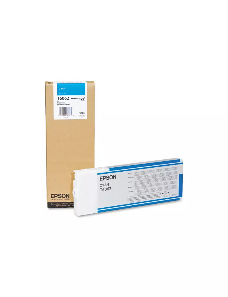 Cartuccia Originale Epson T606200 (Ciano 220 ml) Cartuccia Originale Epson T606200 (Ciano 220 ml)