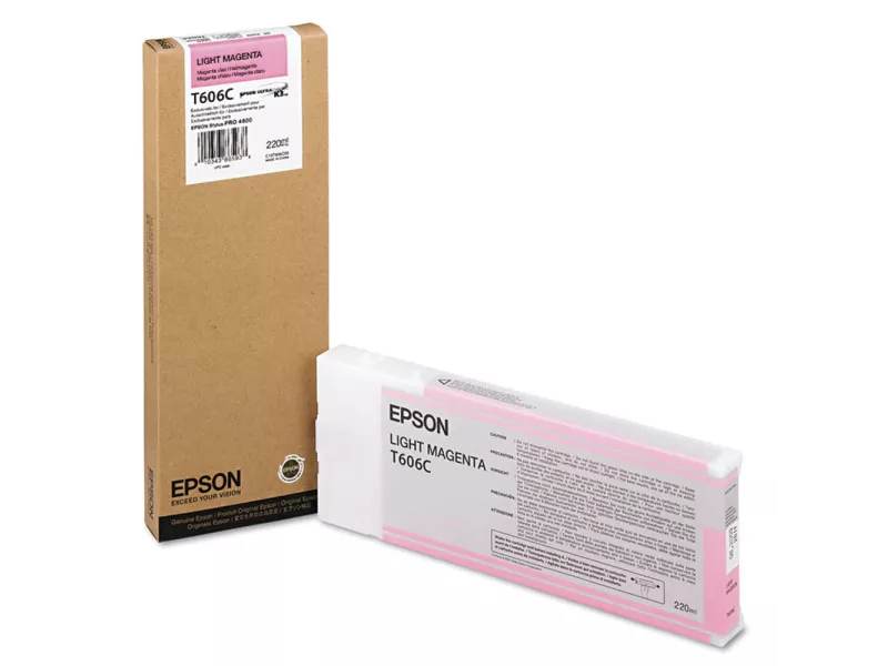 Cartuccia Originale Epson T606C00 (Magenta Chiaro 220 ml) Cartuccia Originale Epson T606C00 (Magenta Chiaro 220 ml)