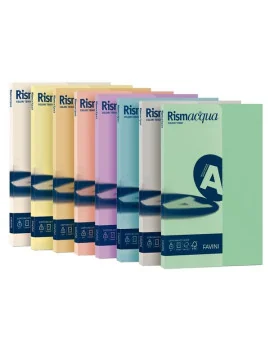 Cartoncino in Rismette Favini - Colori Tenui - A4 - 200 g - Celeste (Risma 50)