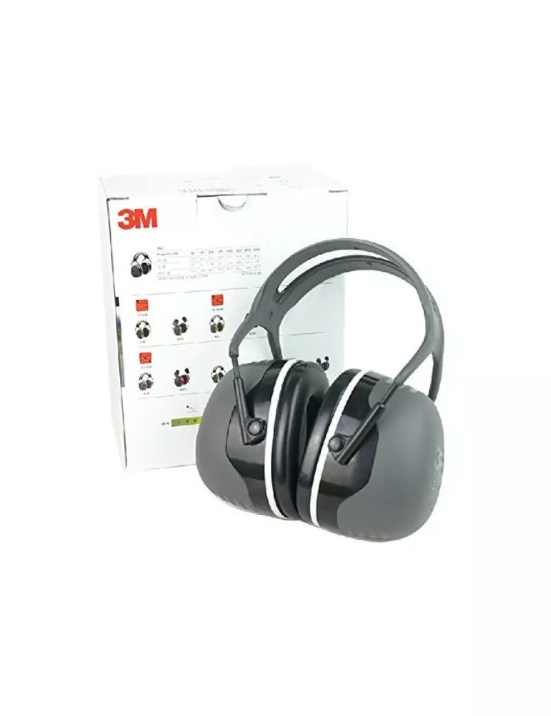 Cuffia Temporale Serie X PELTOR 3M - SNR - 37dB - Nero Cuffia Temporale Serie X PELTOR 3M - SNR - 37dB - Nero