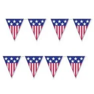 Festone PVC Bandierine America - 5 m