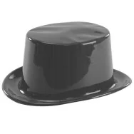 Cappello a Cilindro in Plastica - Nero (Conf. 96)