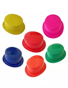 Cappello a Cilindro in Plastica - Assortiti