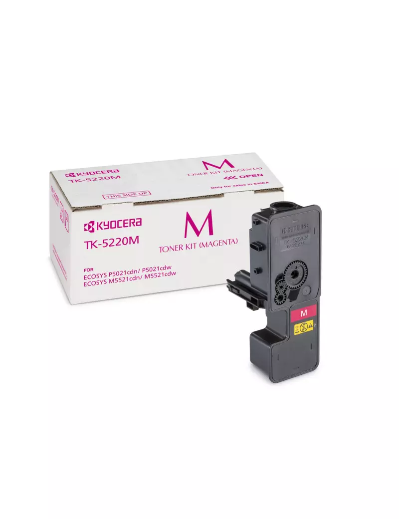 Toner Originale Kyocera TK-5220M (Magenta 1200 pagine) Toner Originale Kyocera TK-5220M (Magenta 1200 pagine)