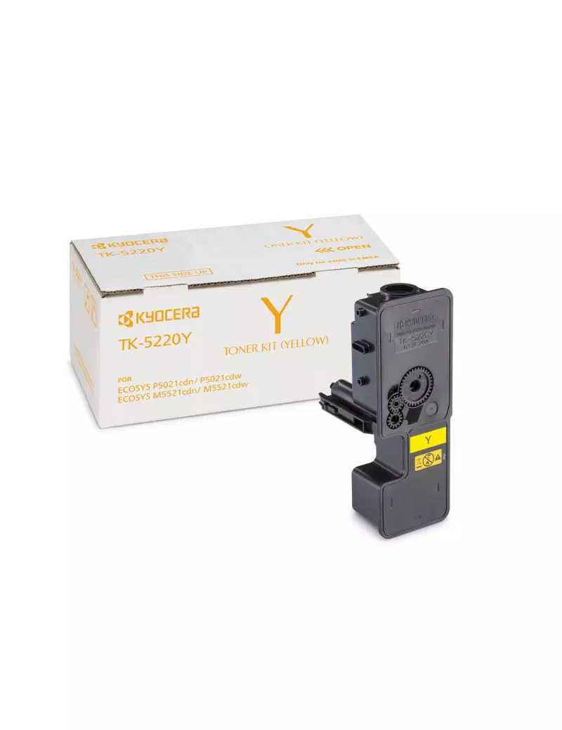 Toner Originale Kyocera TK-5220Y 1T02R9ANL1 (Giallo 1200 pagine) Toner Originale Kyocera TK-5220Y 1T02R9ANL1 (Giallo 1200 pagine)