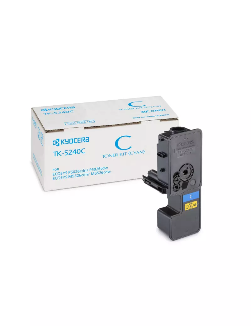 Toner Originale Kyocera TK-5240C 1T02R7CNL0 (Ciano 3000 pagine) Toner Originale Kyocera TK-5240C 1T02R7CNL0 (Ciano 3000 pagine)