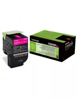 Toner Originale Lexmark 702HM 70C2HM0 (Magenta 3000 pagine)