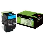 Toner Originale Lexmark 702C 70C20C0 (Ciano 1000 pagine)