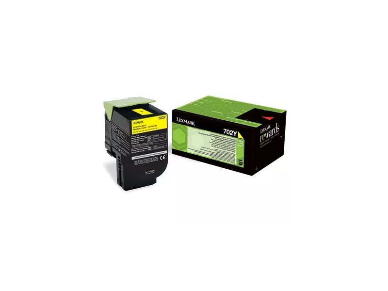 Toner Originale Lexmark 702Y 70C20Y0 (Giallo 1000 pagine)
