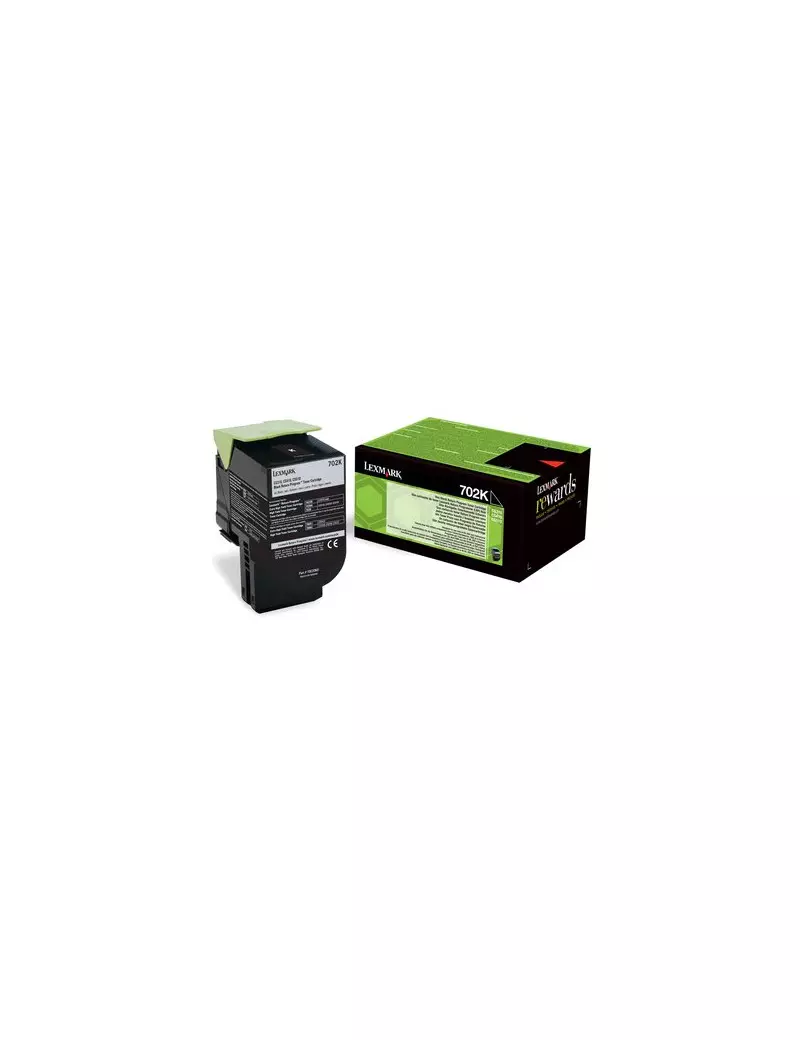 Toner Originale Lexmark 702K 70C20K0 (Nero 1000 pagine)