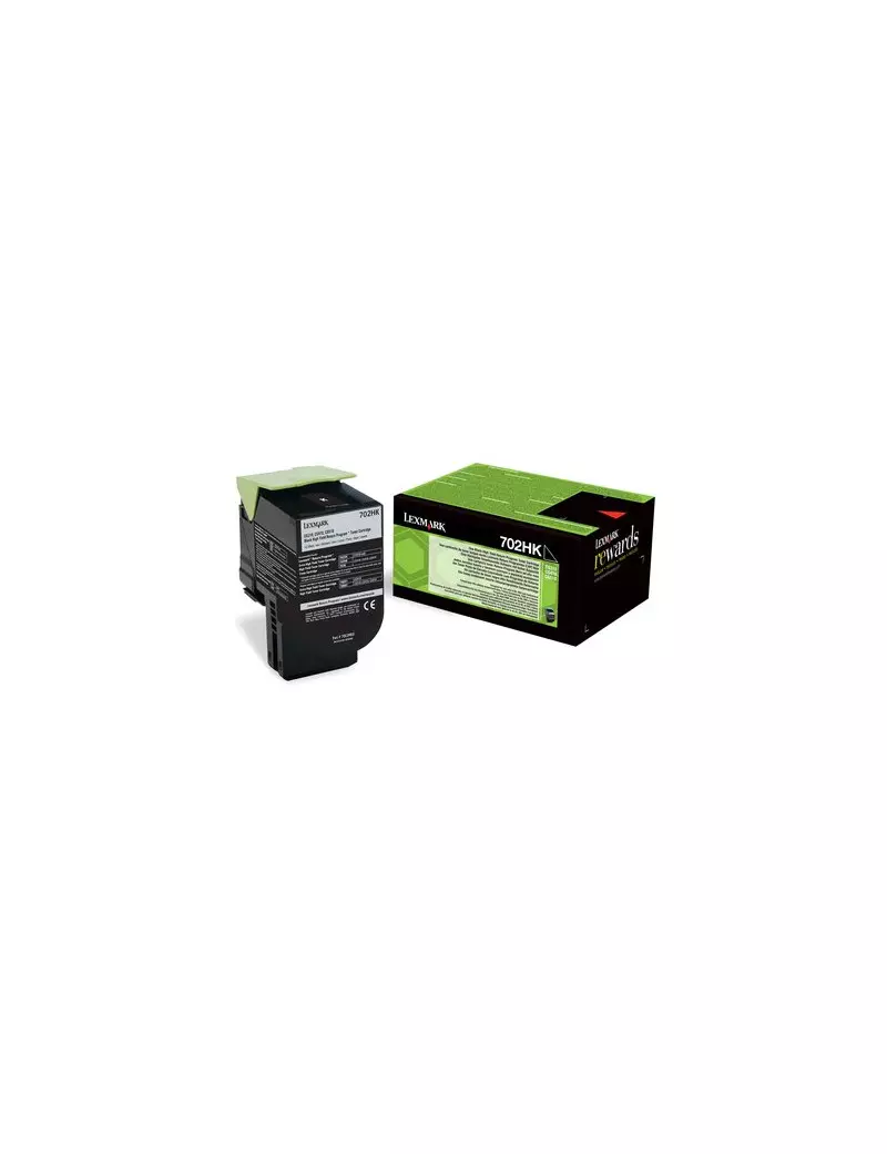 Toner Originale Lexmark 702HK 70C2HK0 (Nero 4000 pagine)