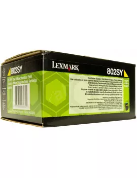 Toner Originale Lexmark 802SY 80C2SY0 (Giallo 2000 pagine)