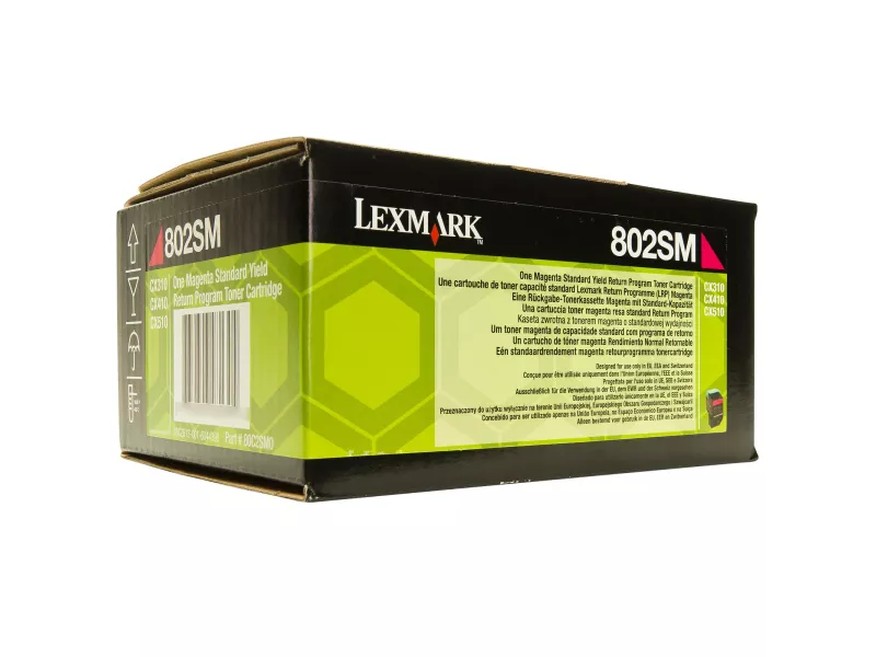 Toner Originale Lexmark 802SM 80C2SM0 (Magenta 2000 pagine)